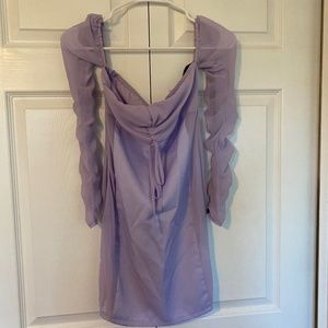 BRAND NEW: Lilac satin dress